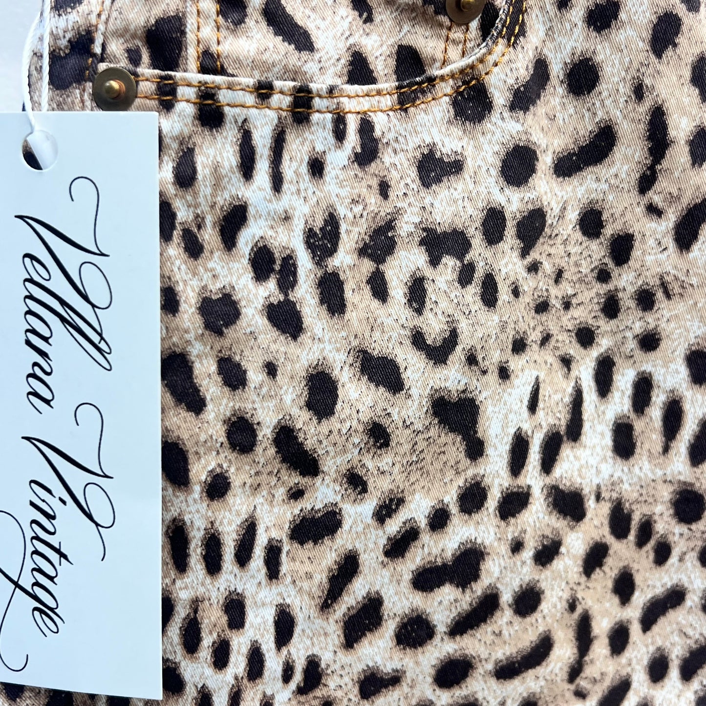 Cavalli Leopard Print Skinny Jeans