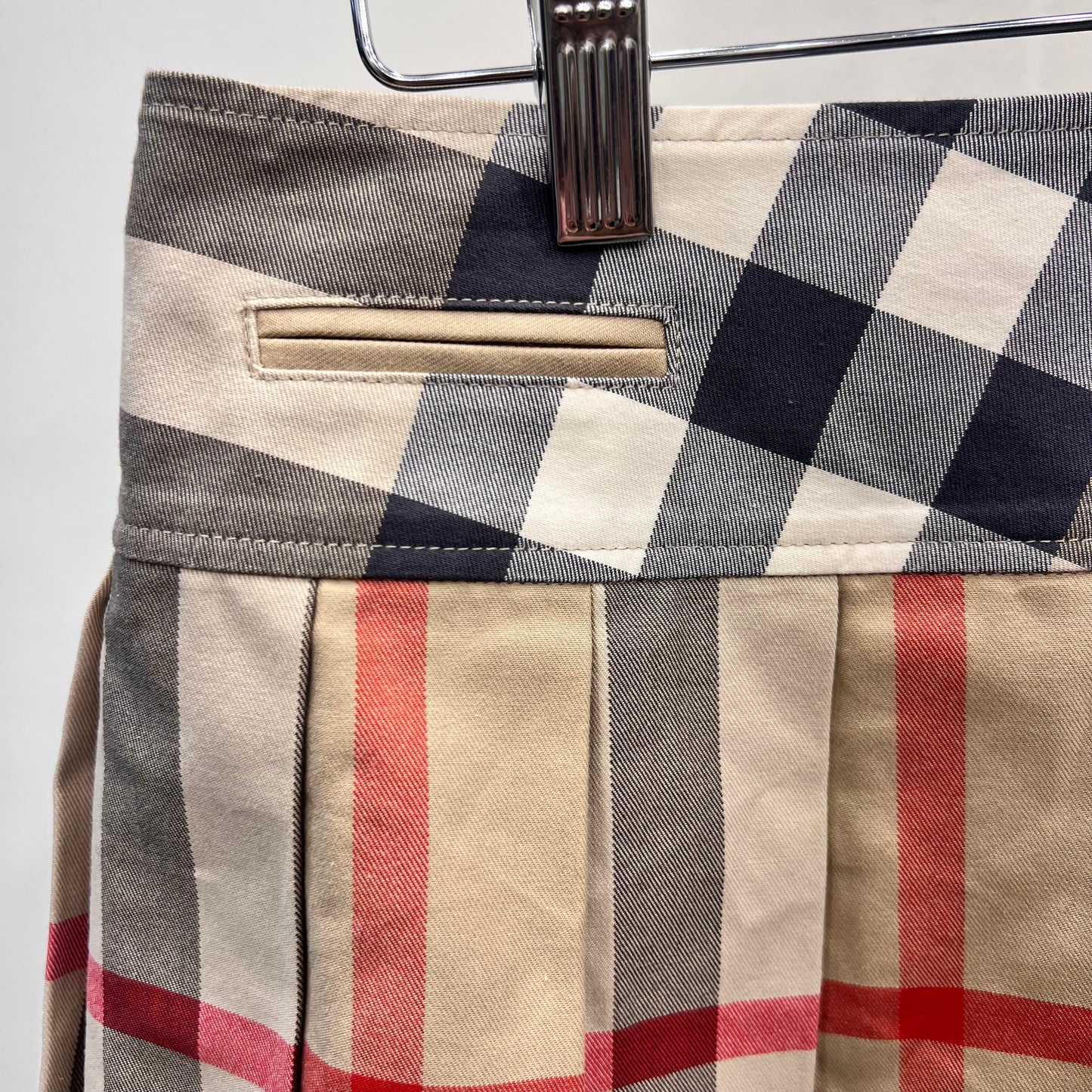 Burberry Plaid Pleated Mini Skirt