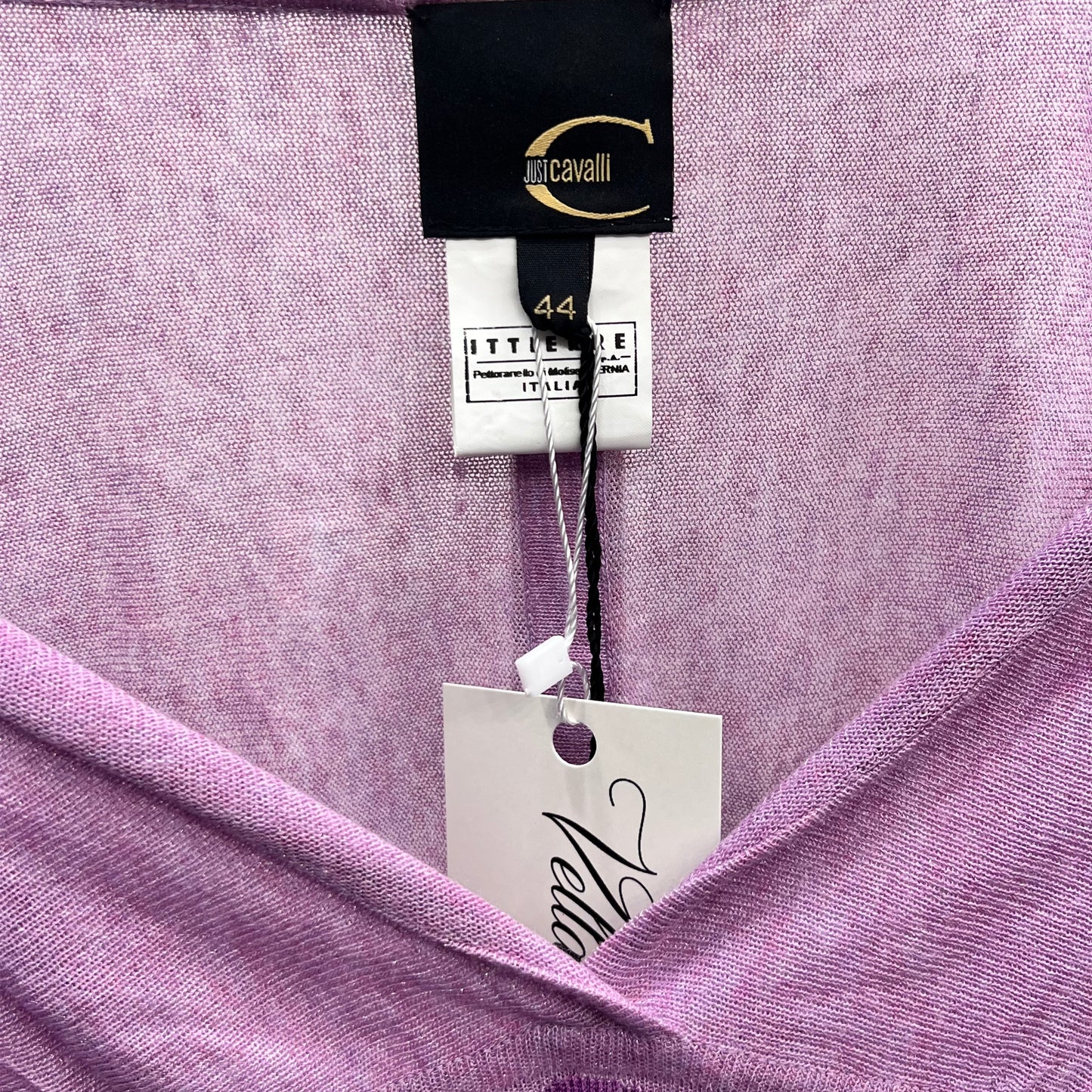 Purple Cavalli Knit 3/4 Sleeve Top