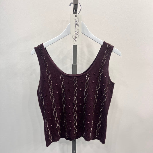 Silk and Cashmere Beaded Top