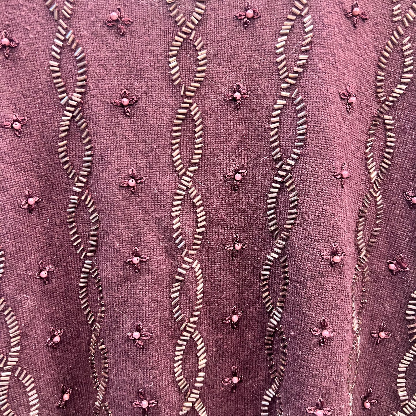 Silk and Cashmere Beaded Top