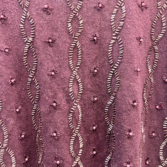 Silk and Cashmere Beaded Top