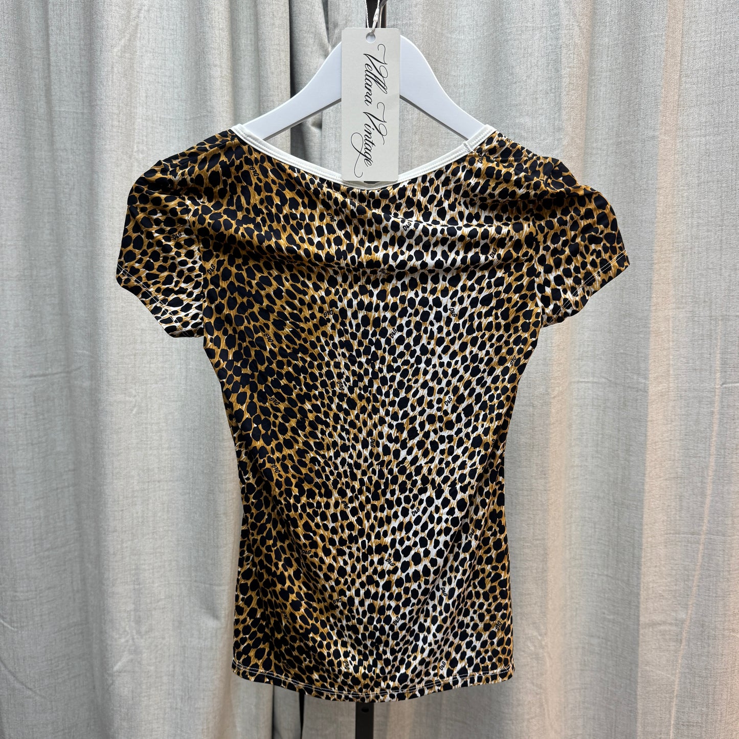 D&G Cheetah Print Short Sleeve Top