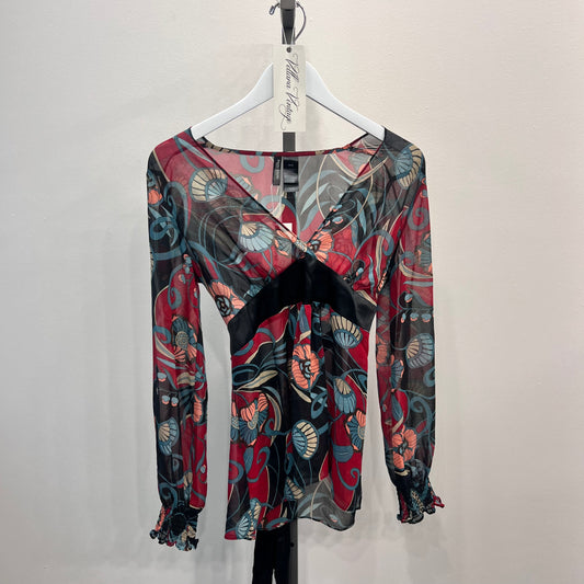 Long Sleeve Tie-back Top