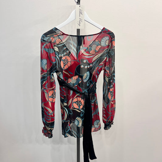 Long Sleeve Tie-back Top