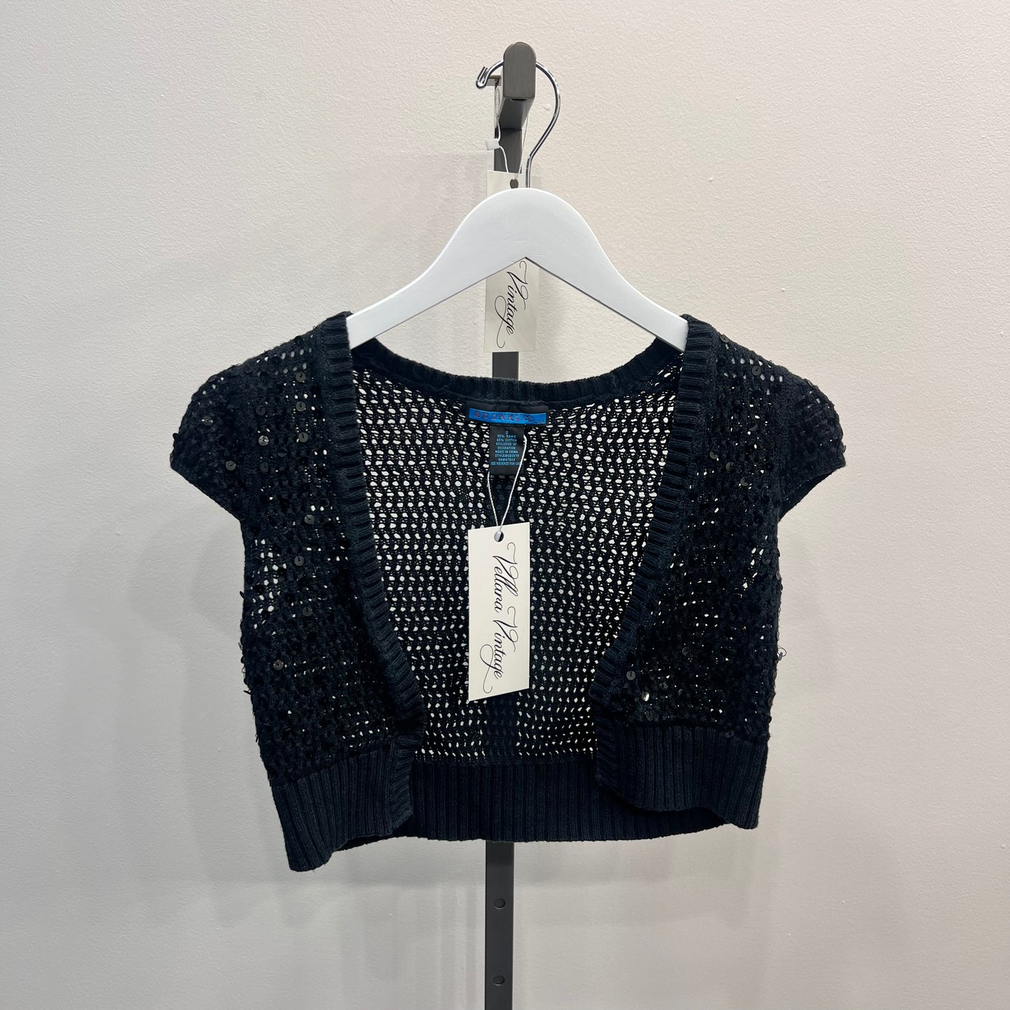 Black Sequin Bolero Shrug