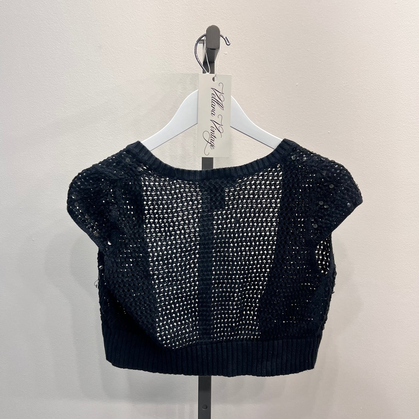 Black Sequin Bolero Shrug