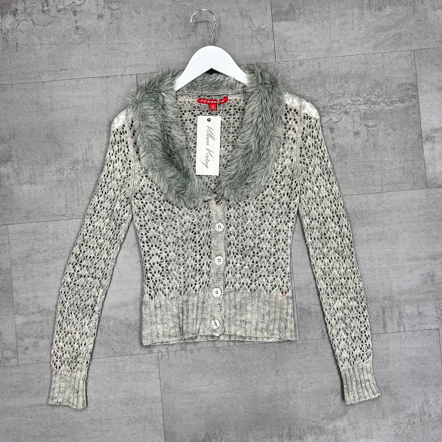 Faux Fur Knit Cardigan