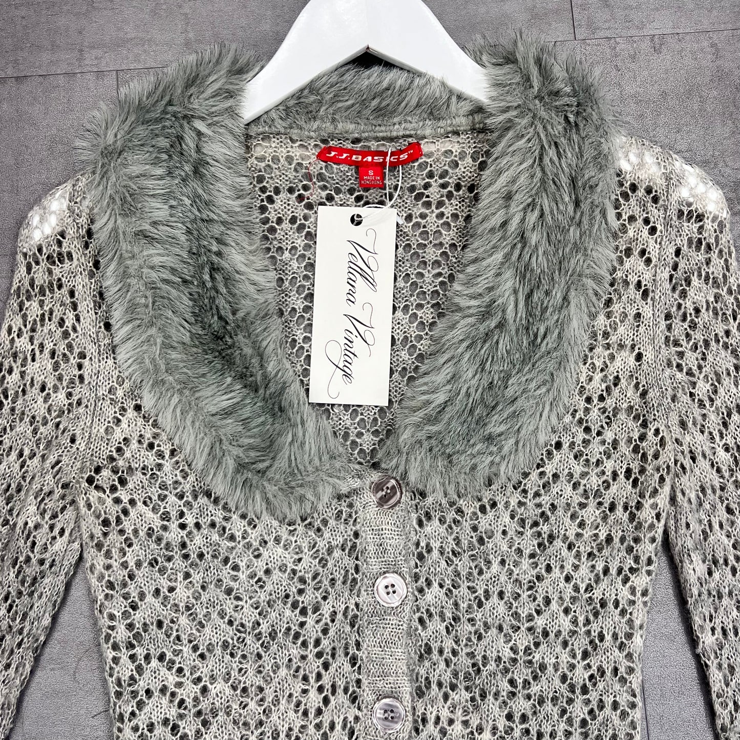 Faux Fur Knit Cardigan