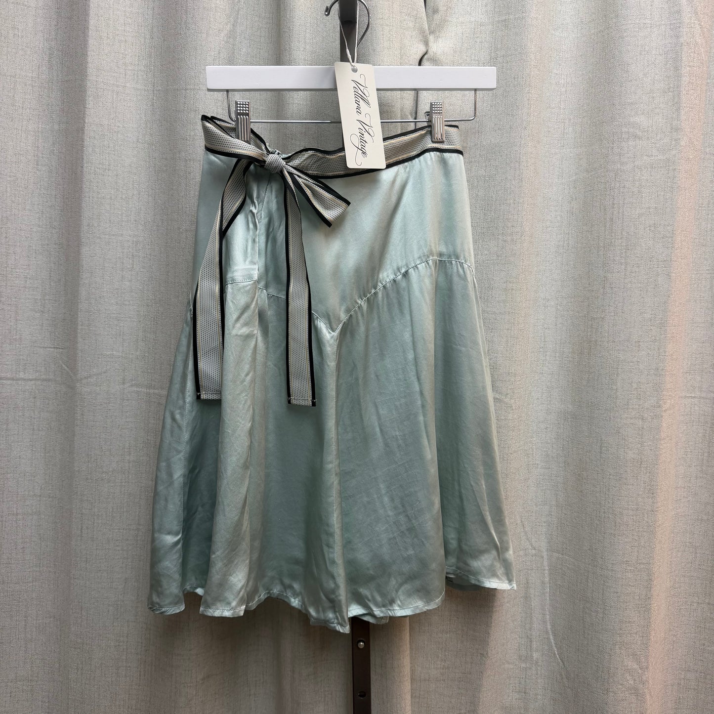 Baby Blue Embroidered Silk Set
