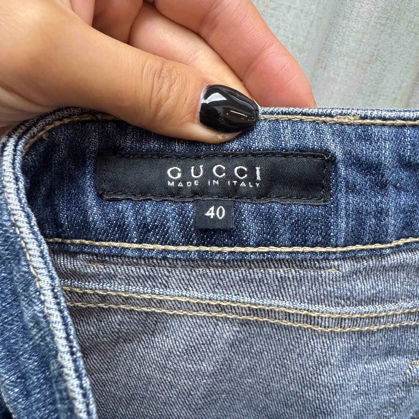 Gucci Charm Slim Bootcut Jeans