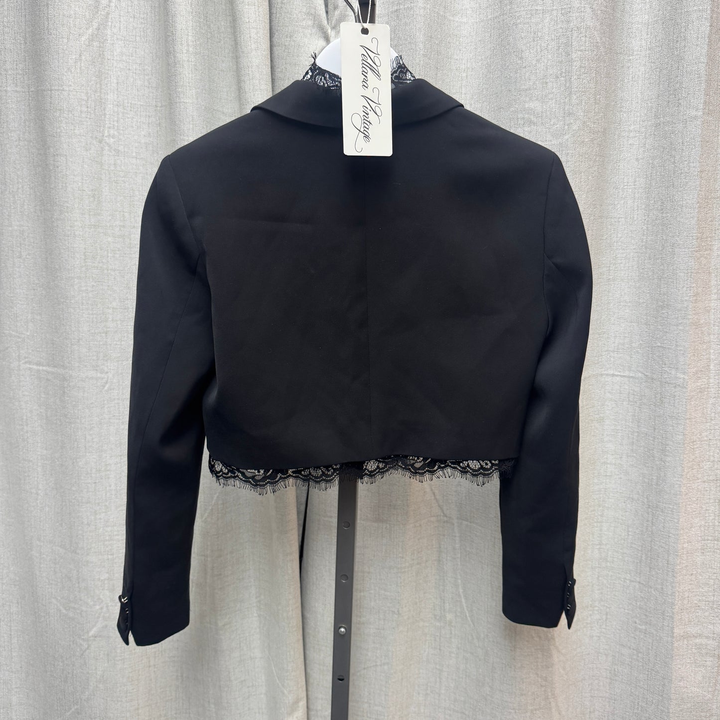 Alexander McQueen F/W 2022 Cropped Lace Trim Blazer