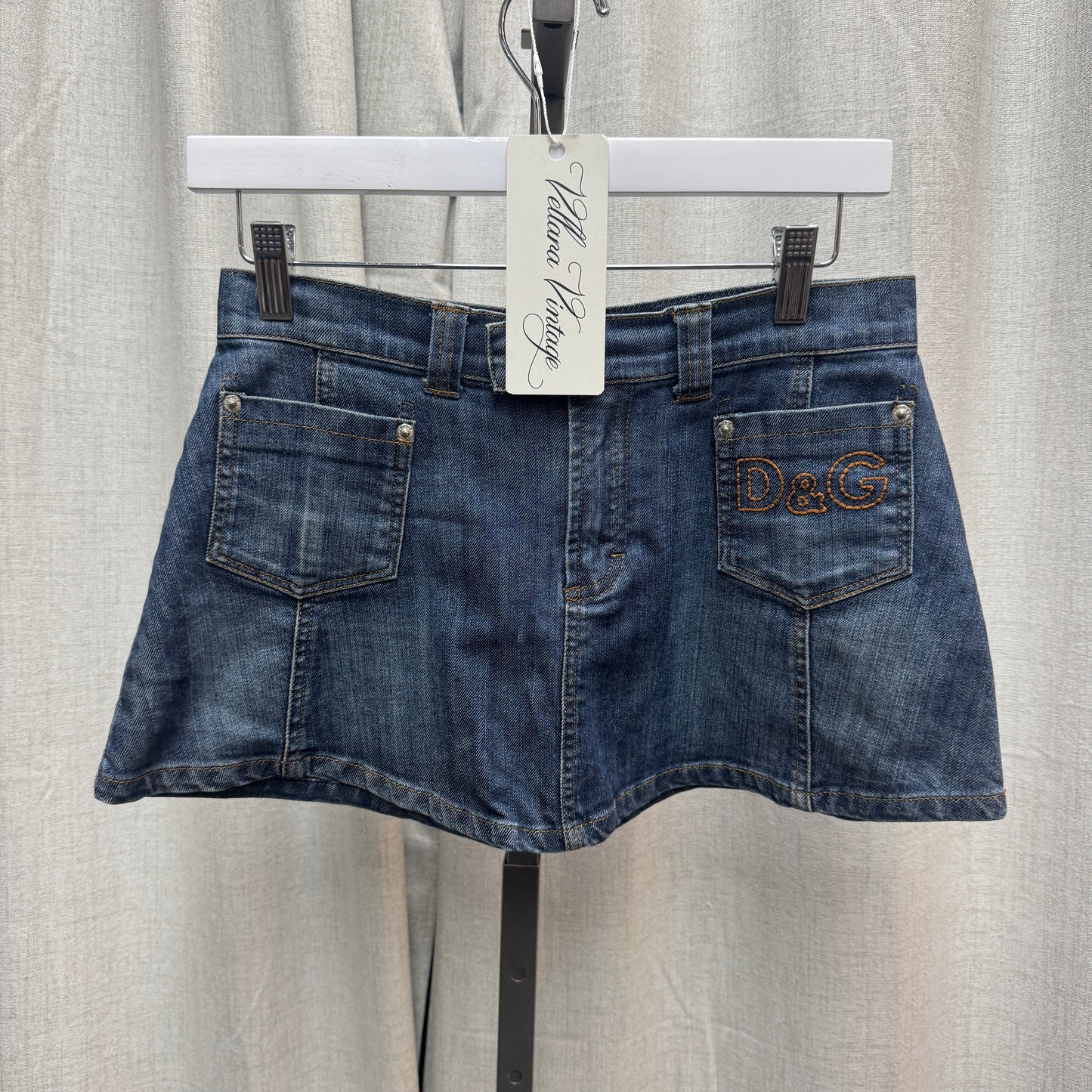 D&G Denim Pocket Mini Skirt