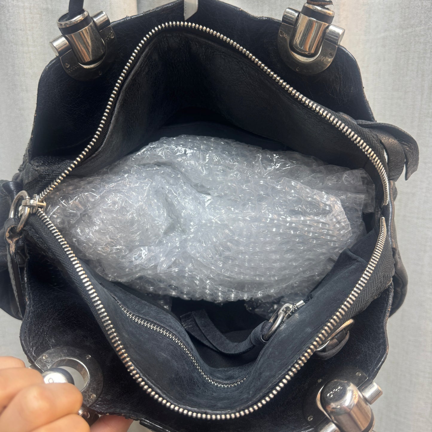 Chloé Black Python Héloise Handbag