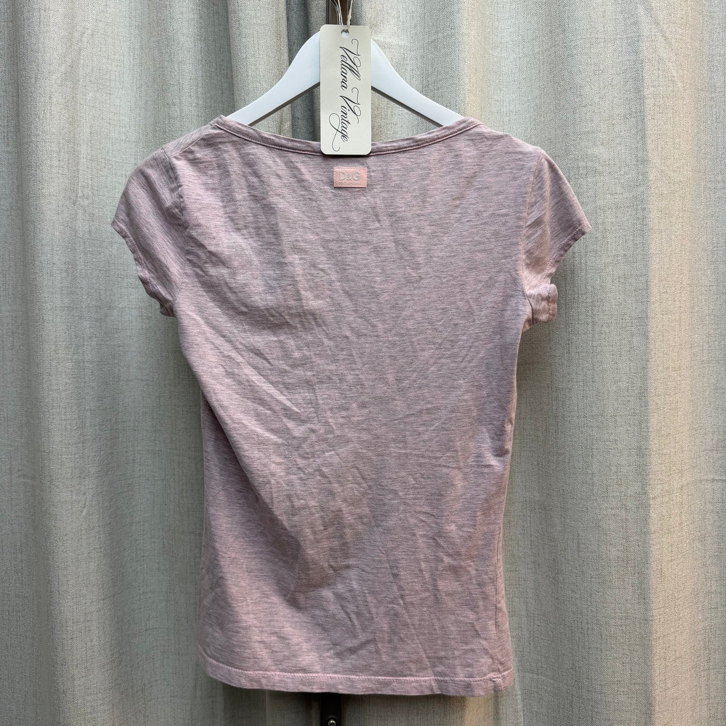 D&G S/S 2004 "Shopping Makes Me Feel Better" Purple Tee