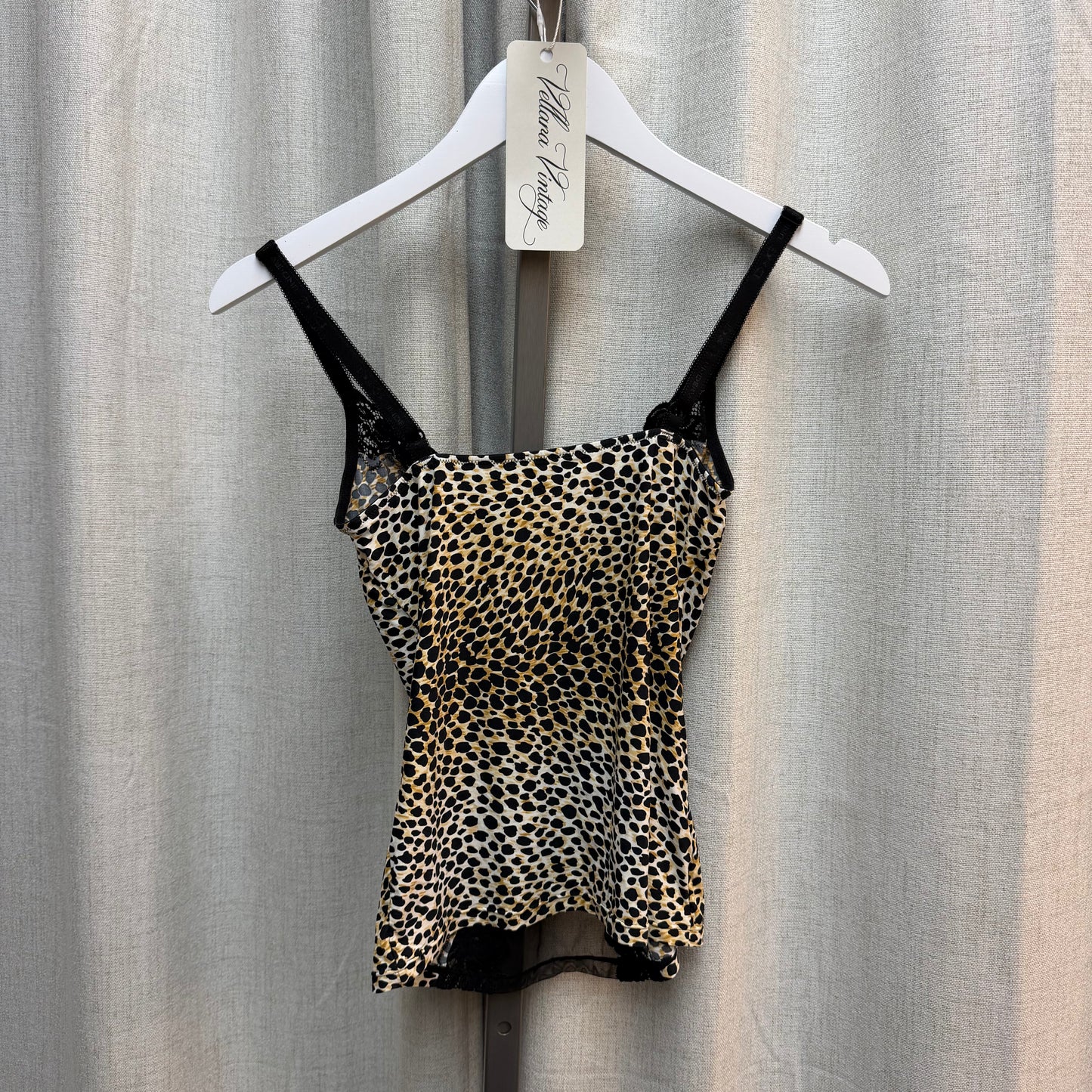 D&G Cheetah Print Lace & Mesh Cami
