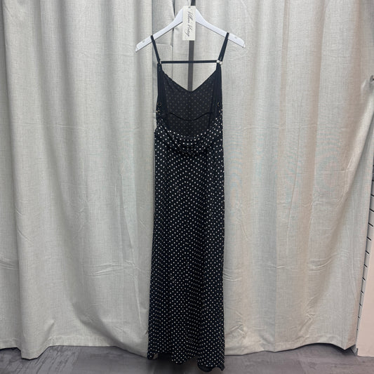 Boutique Moschino Polka Dot Backless Maxi Dress