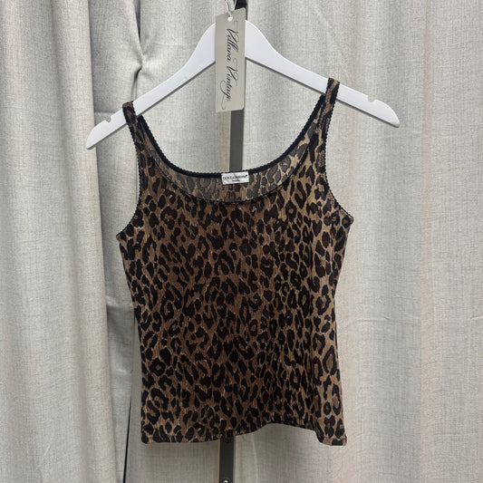 D&G Sheer Leopard Print Tank Top