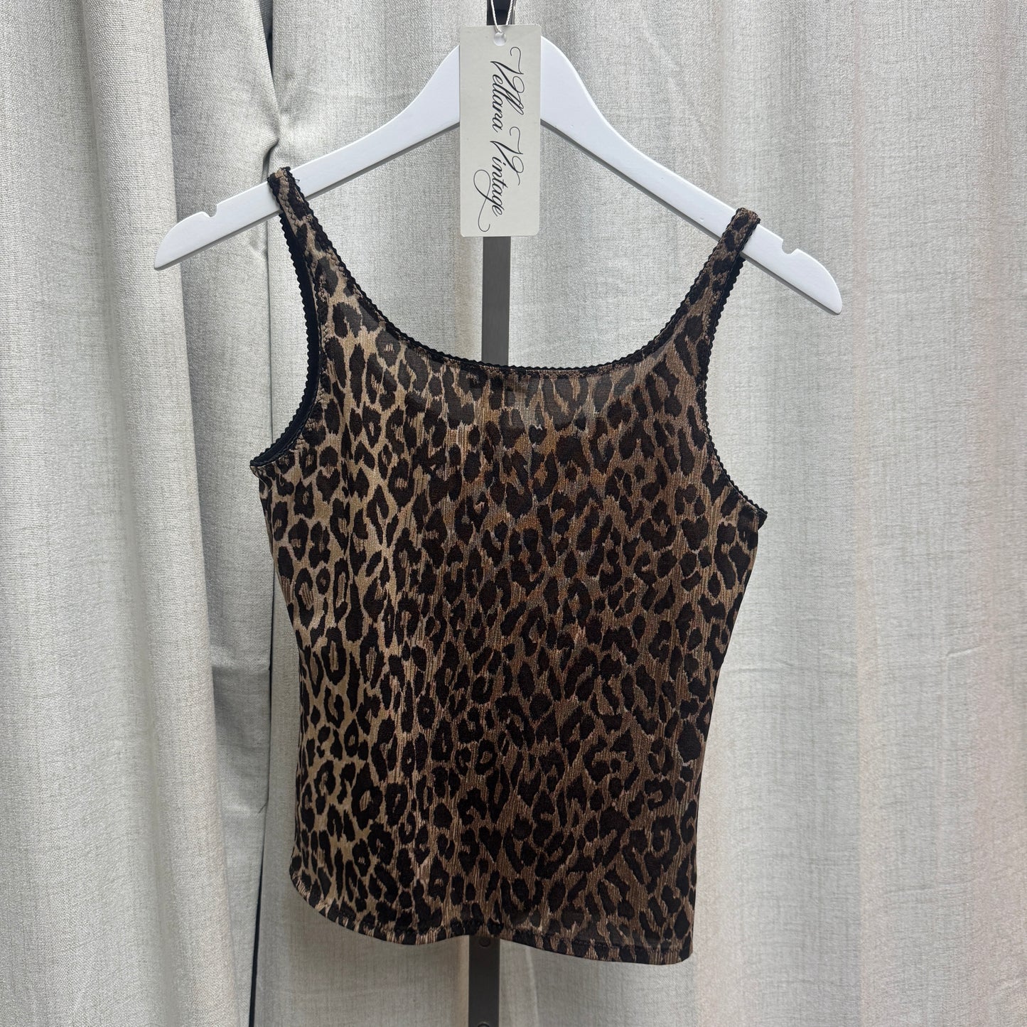 D&G Sheer Leopard Print Tank Top
