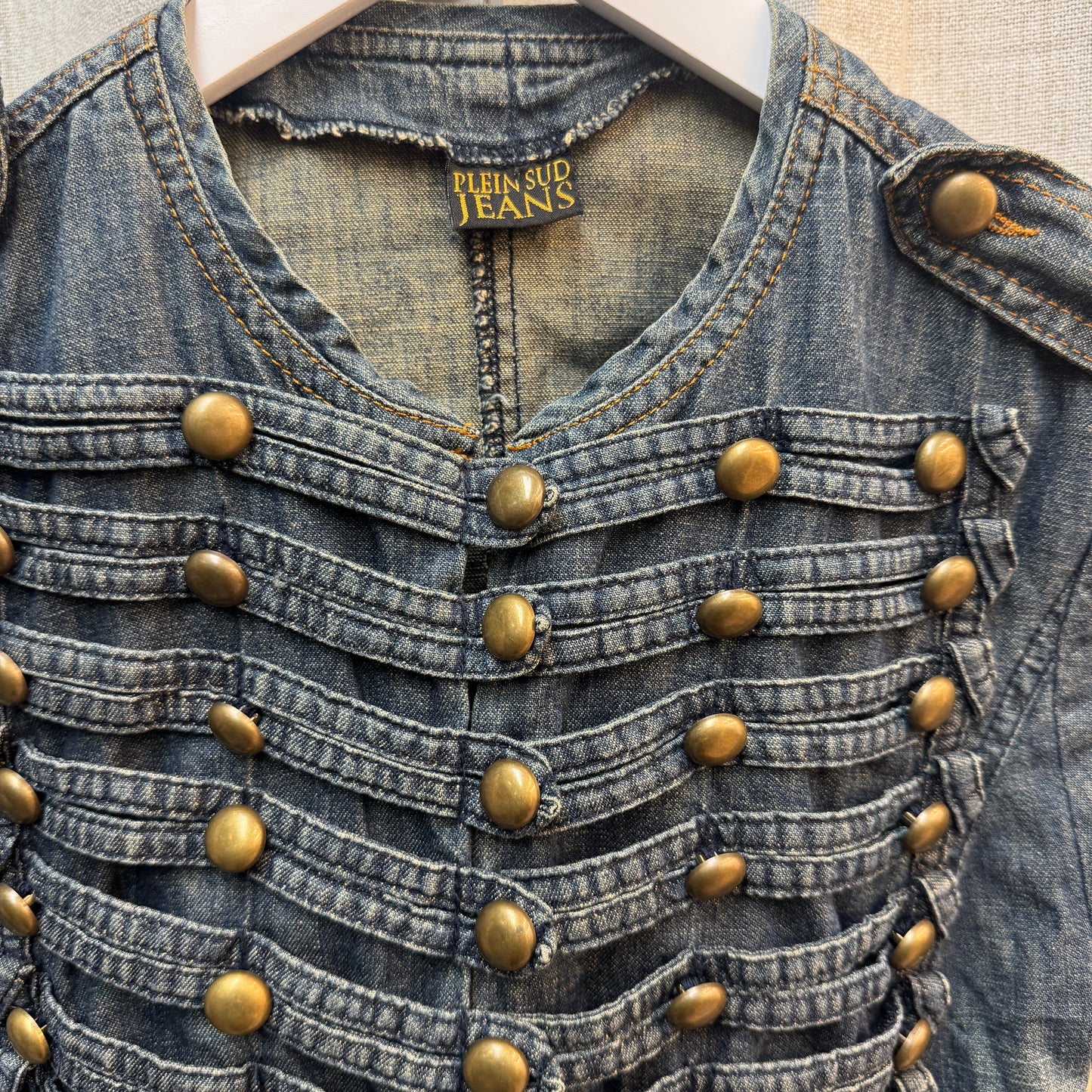 Plein Sud Denim Military Jacket