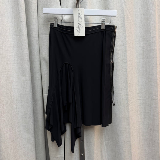Marithe Francios Girbaud Black Asymmetrical Skirt