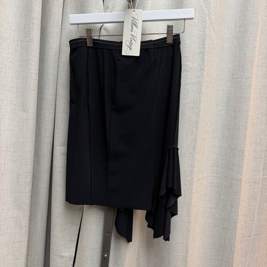 Marithe Francios Girbaud Black Asymmetrical Skirt