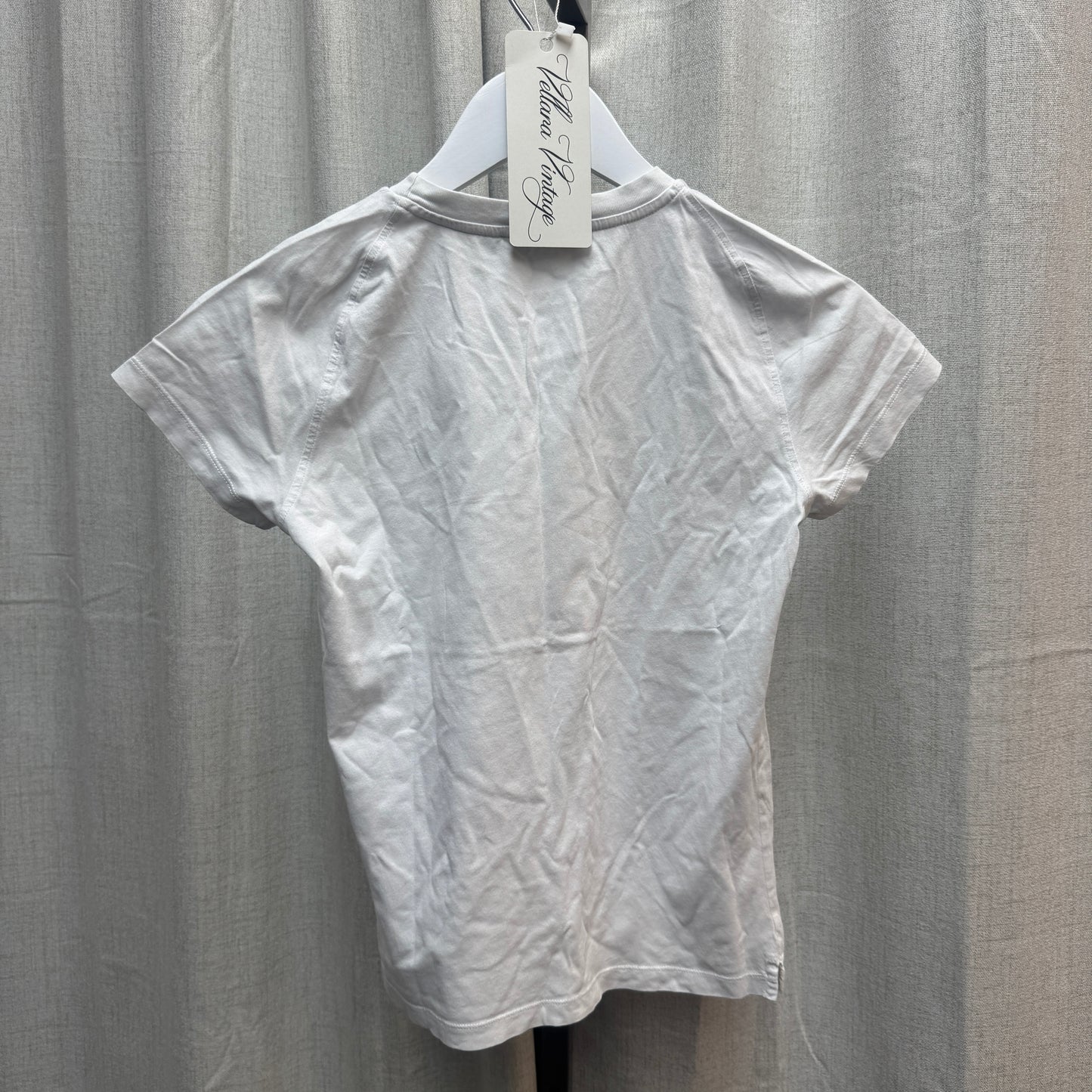 See by Chloé White Cropped Logo Tee
