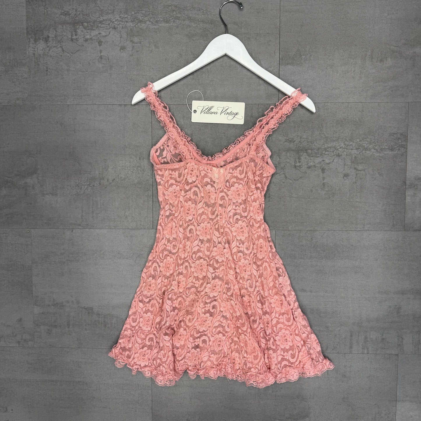 Pink Lacy Babydoll Skater Dress