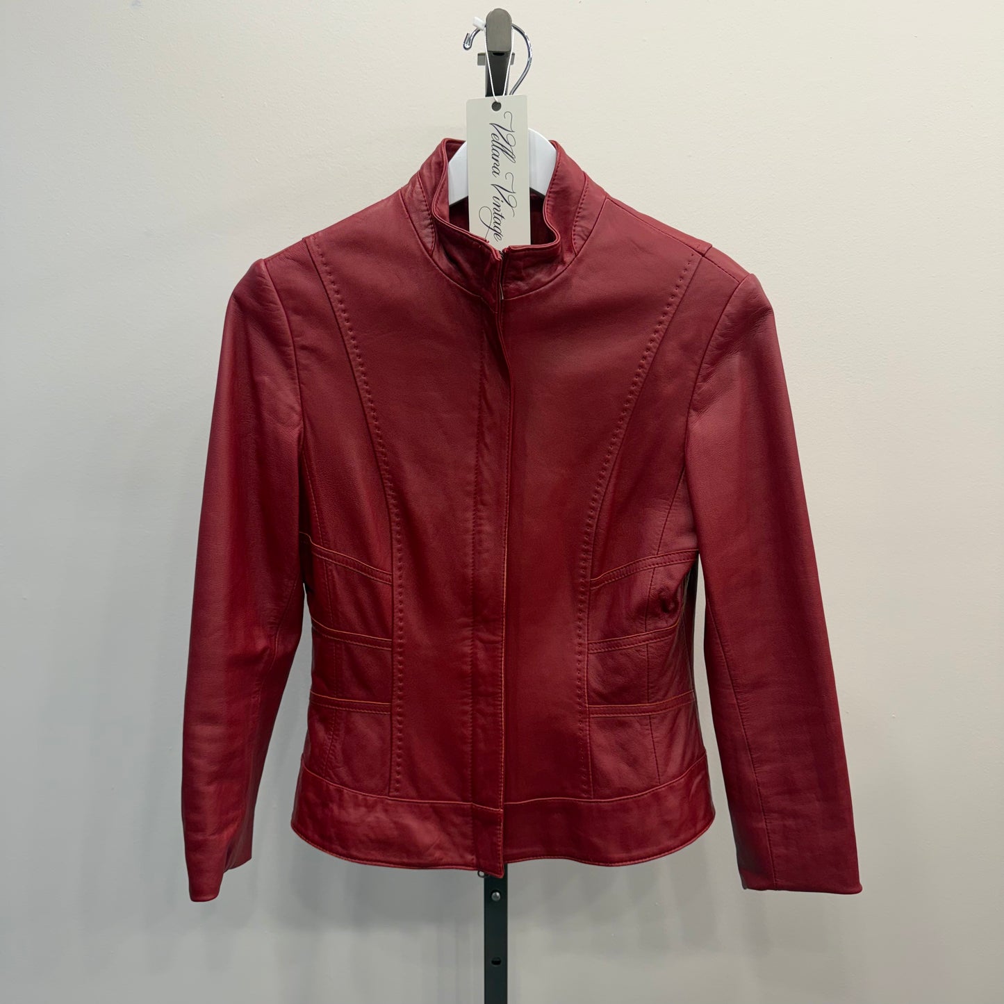 Red Moto Leather Jacket