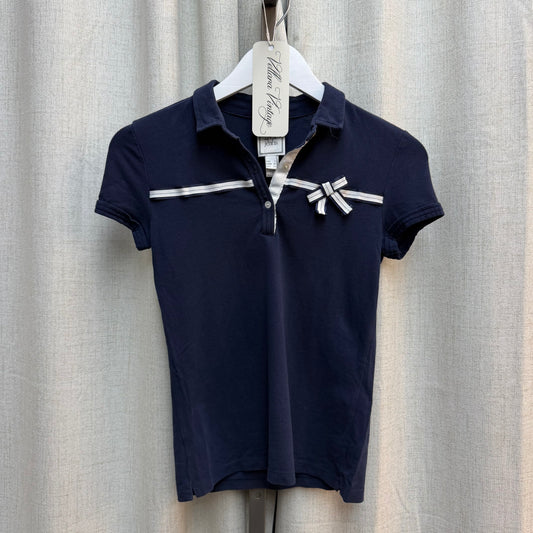 Navy Blue Nautical Sailor Polo Top