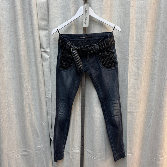 Miss Sixty Puffer Dark Wash Skinny Jeans