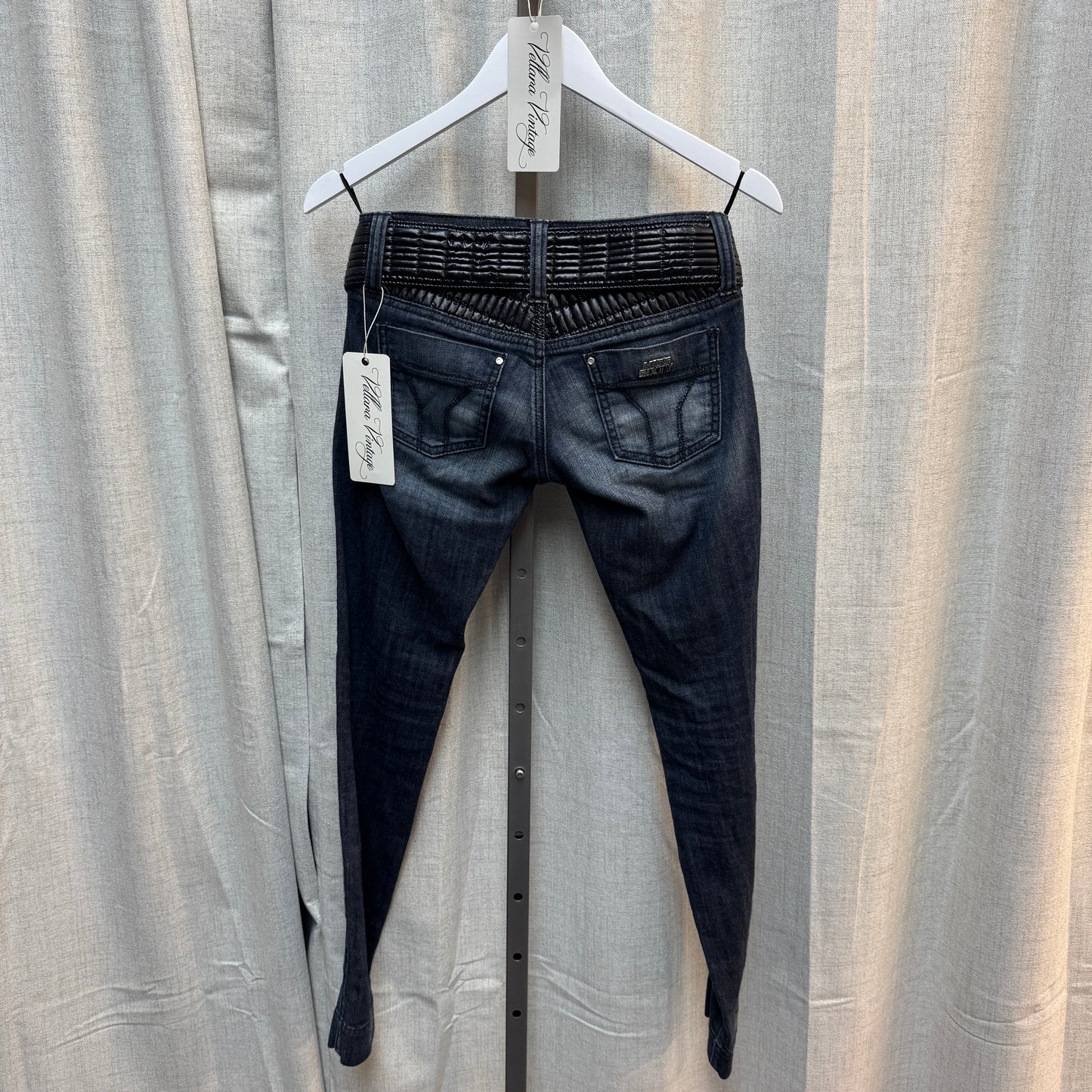 Miss Sixty Puffer Dark Wash Skinny Jeans