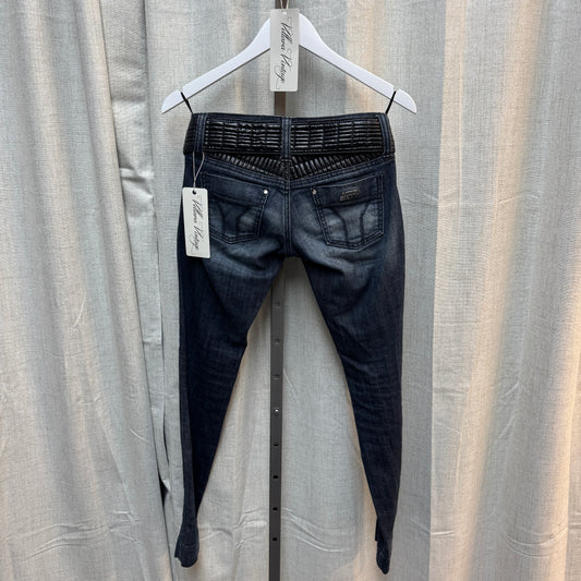 Miss Sixty Puffer Dark Wash Skinny Jeans