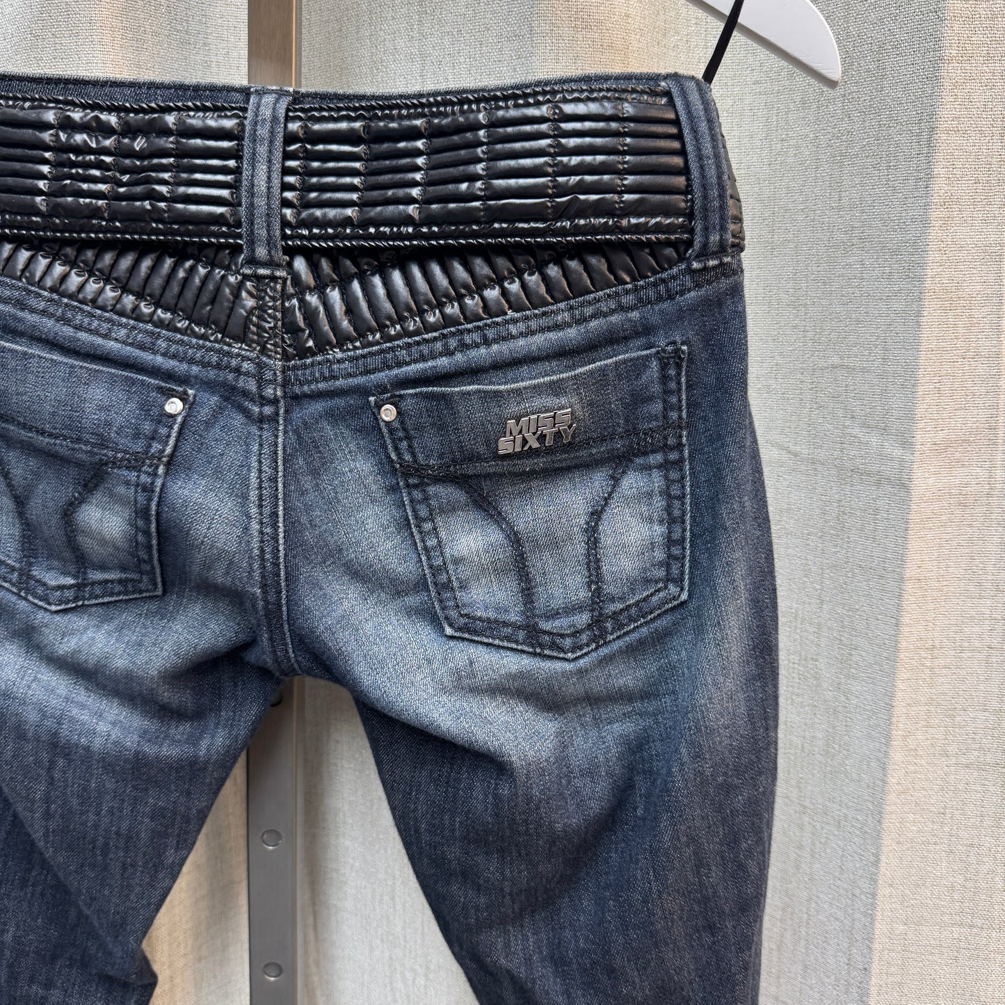Miss Sixty Puffer Dark Wash Skinny Jeans