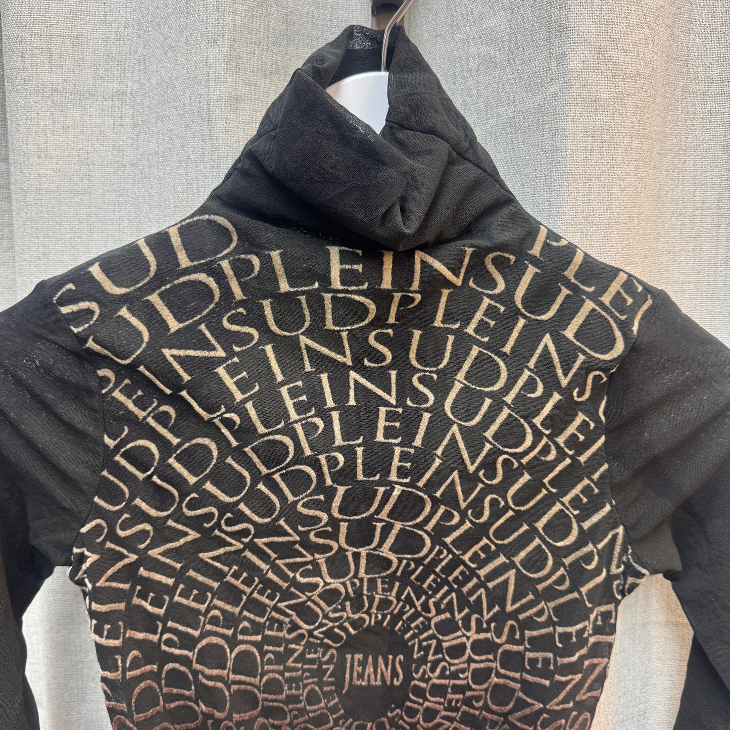 Plein Sud Mesh Optical Illusion Turtleneck Long Sleeve