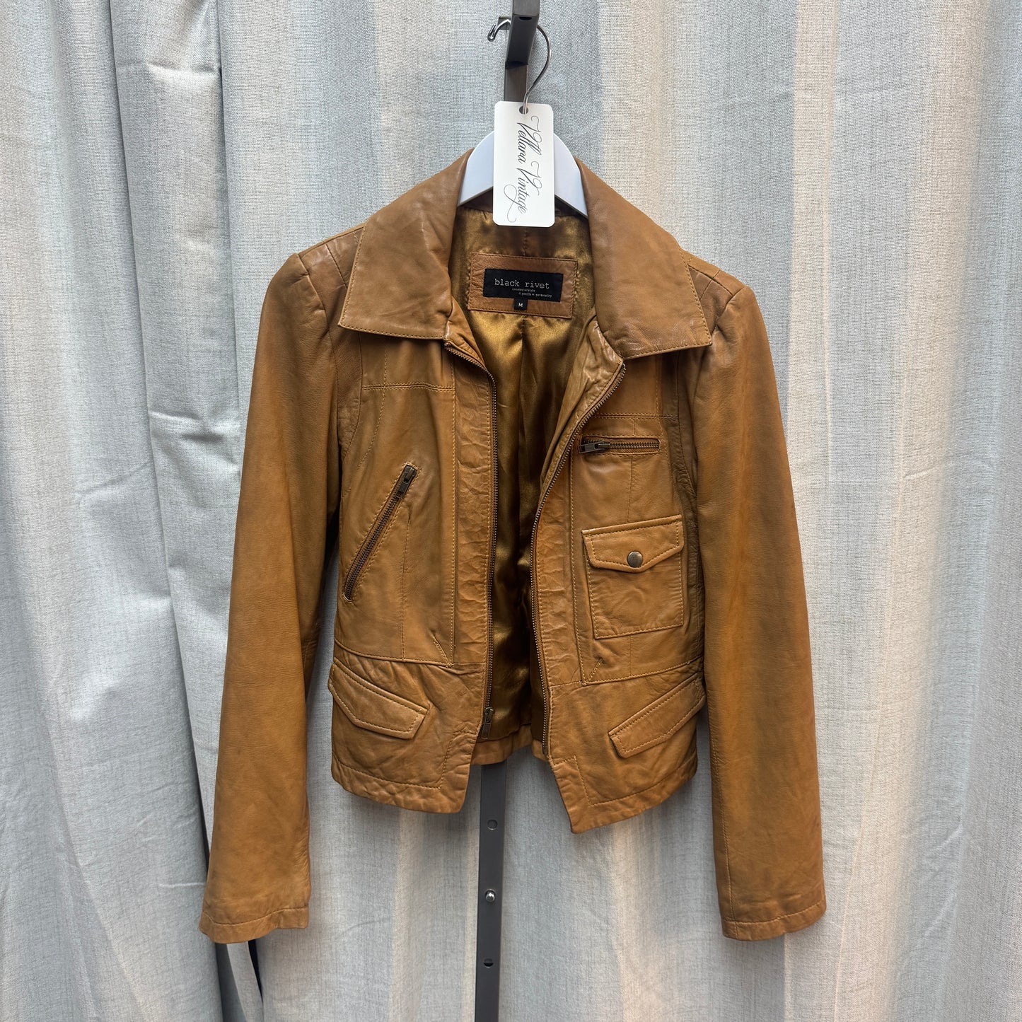 Camel Tan Leather Jacket