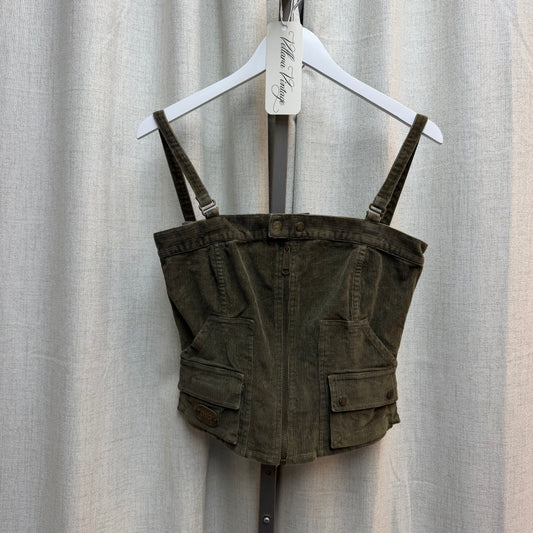 D&G Green Corduroy Corset