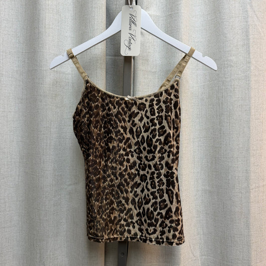 D&G Underwear Shimmery Leopard Print Tank Top