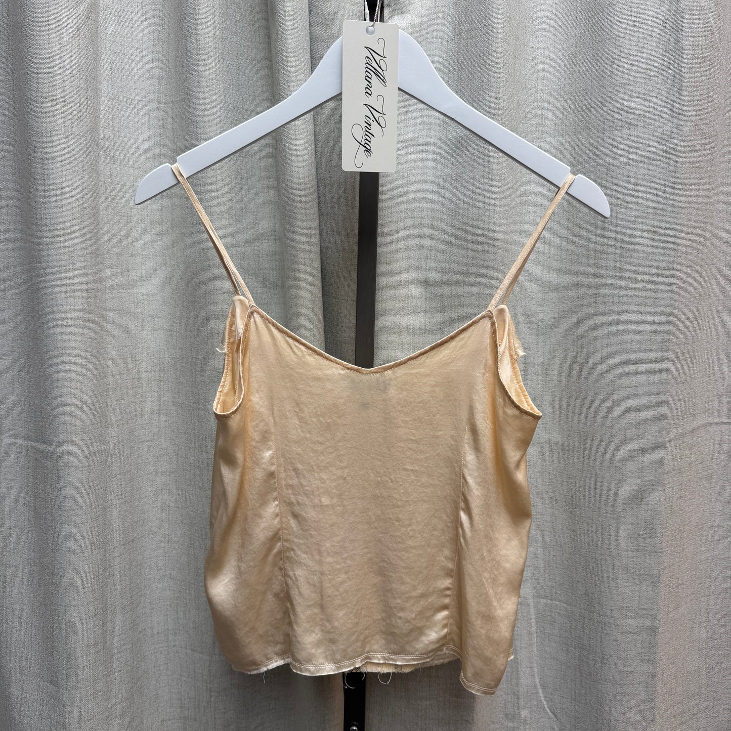 See by Chloé Blush Silk Ruffle Tank Top