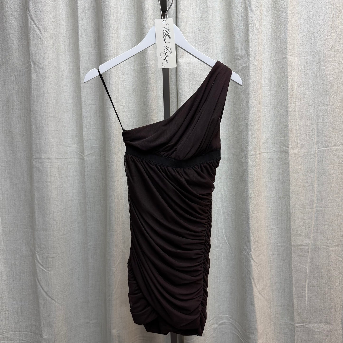 BCBGMAXARIA Brown Ruched Mini Dress
