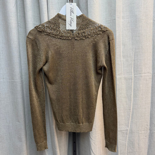Gold Knit and Crochet D&G Top