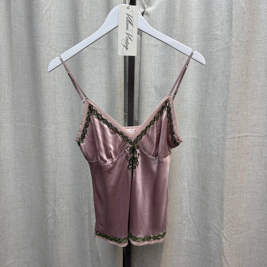 Dusty Rose Silk Beaded Cami