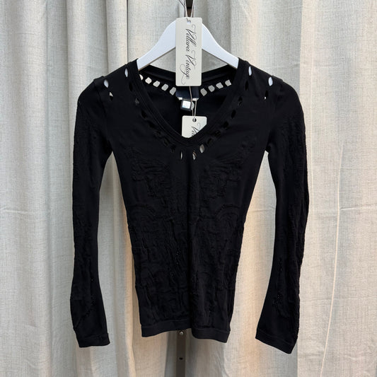 Roberto Cavalli Black Long Sleeve Top