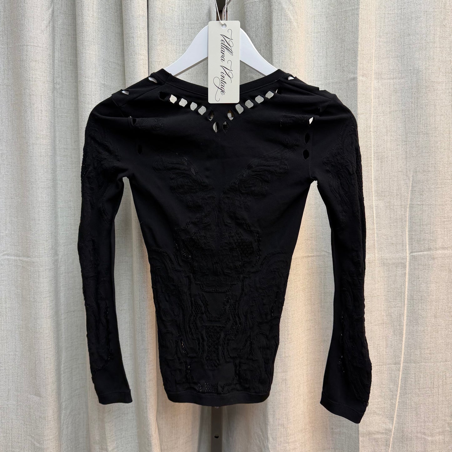 Roberto Cavalli Black Long Sleeve Top