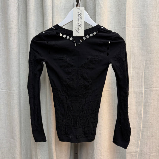 Roberto Cavalli Black Long Sleeve Top