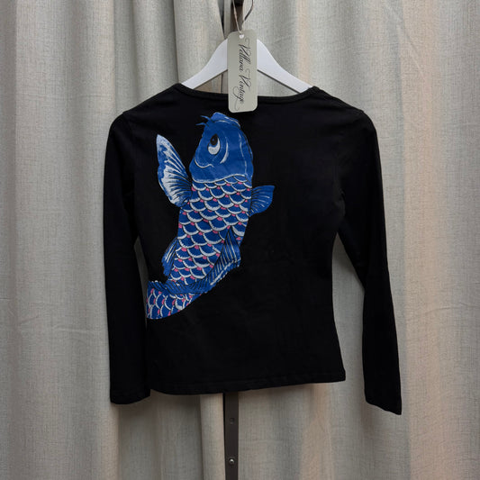Moschino Jeans Black Fish Long Sleeve