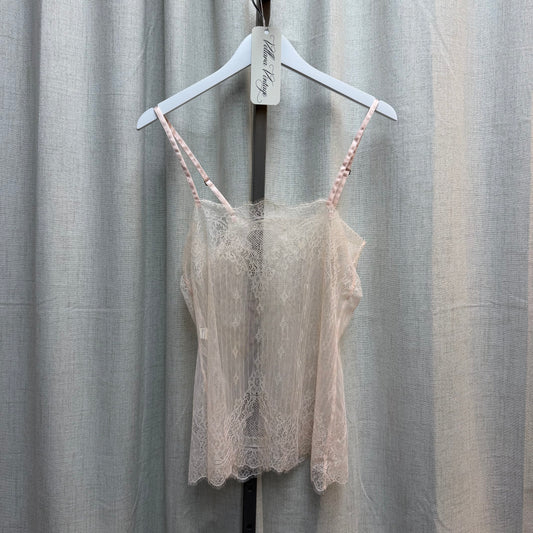 Pink Sheer Lace Top