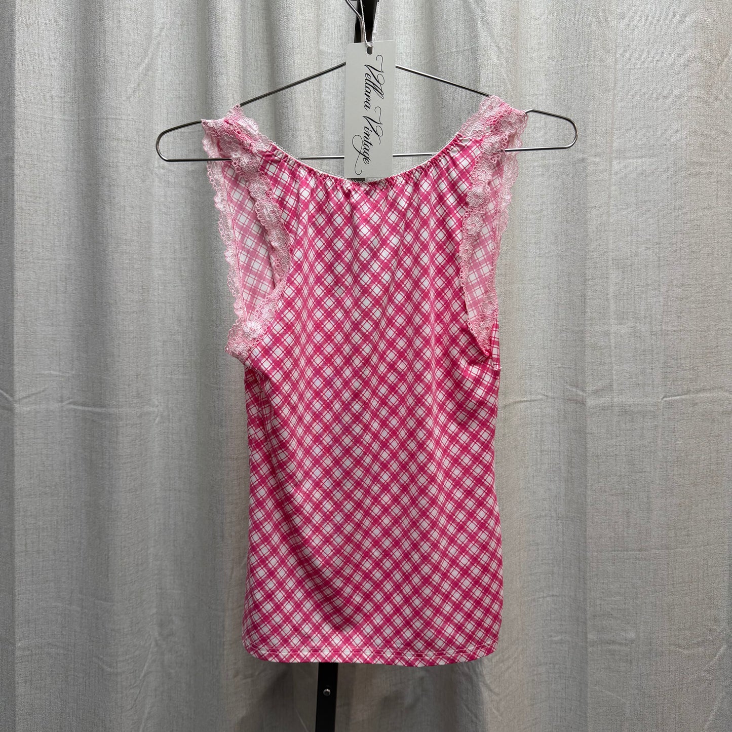 D&G Underwear Pink Plaid Cami