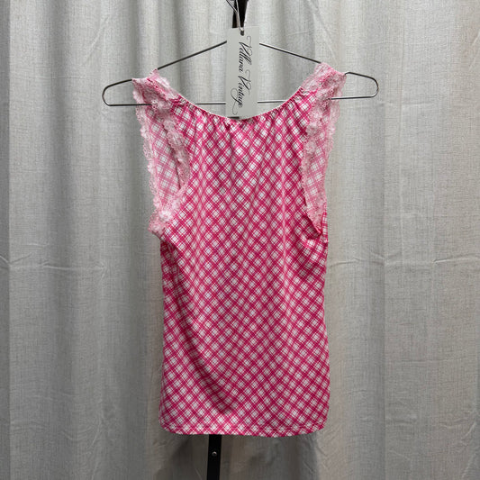 D&G Underwear Pink Plaid Cami