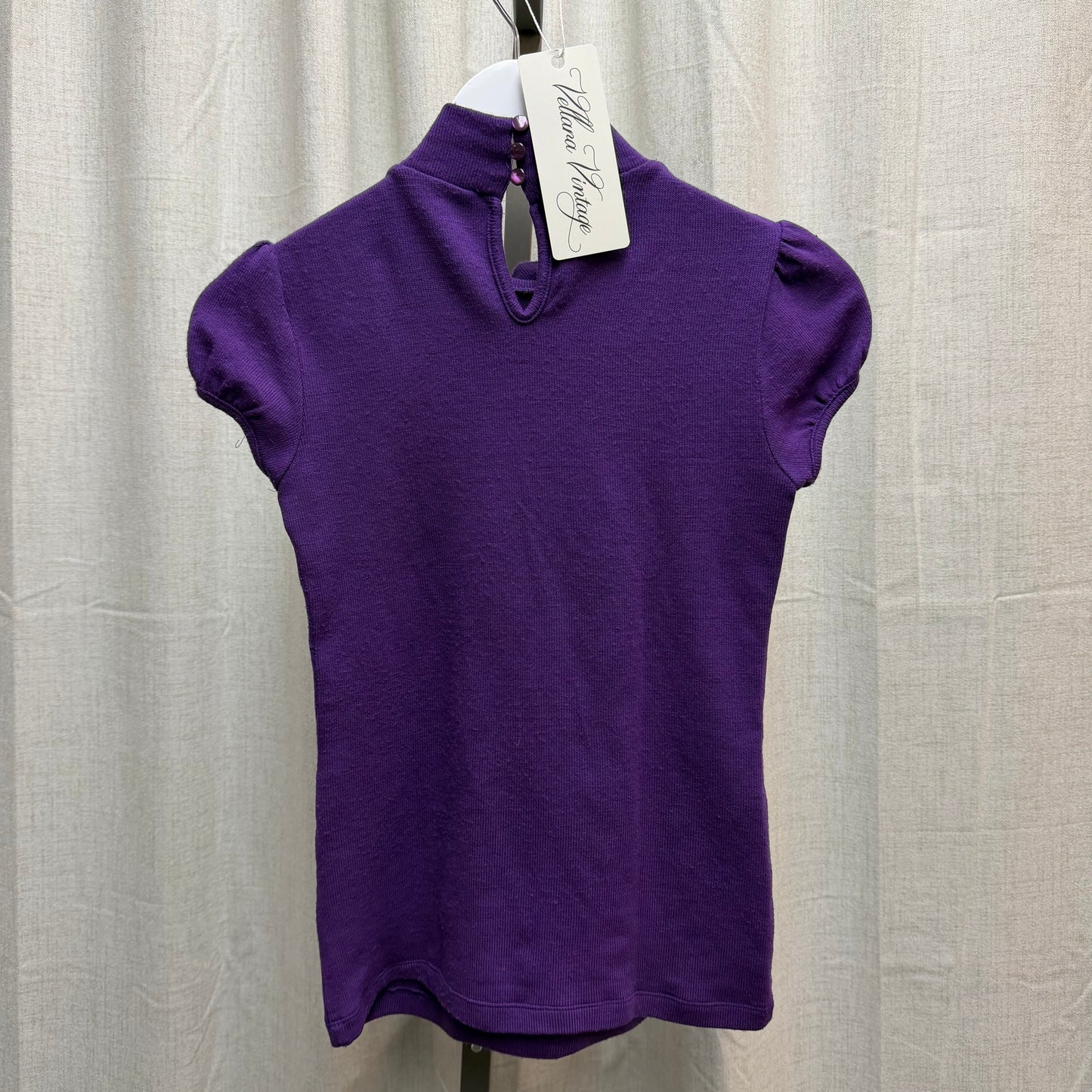 Purple Knit Sweater Top